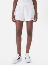 Adidas Szorty sportowe Essentials Small Logo French Terry Cargo JD9945 Biały Loose Fit. Białe szorty sportowe adidas, bez wzorów, z bawełny. Za 109.99 zł.