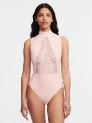 Chantelle Body Mystic C11YT9 Różowy. Czerwone body i gorsety Chantelle, bez wzorów, z syntetyku, bez ramiączek. Za 309.99 zł.