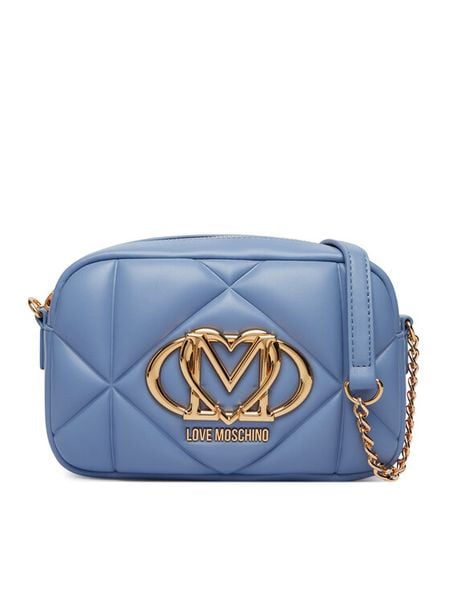 LOVE MOSCHINO Torebka JC4038PP1PLC0700 Niebieski. Niebieskie listonoszki Love Moschino, bez wzorów, ze skóry, bez dodatków. Za 751.99 zł.