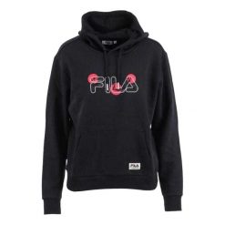 Damska Bluza Z Kapturem Bellagio. Czarne bluzy Fila, bez wzorów, bez ramiączek, z kapturem. Za 243.99 zł.