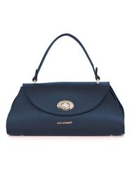 Mia Tomazzi Skórzana torebka "Bardelli" w kolorze granatowym - 33 x 15,5 x 15 cm rozmiar: onesize. Niebieskie torebki klasyczne Mia Tomazzi, bez wzorów, z materiału, przez ramię, bez dodatków. Za 274.99 zł.