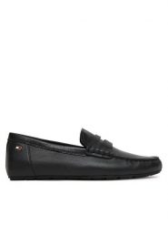 Tommy Hilfiger Mokasyny Flag Leather Driver Loafer FW0FW09350 Czarny. Czarne mokasyny Tommy Hilfiger, bez wzorów, ze skóry. Za 489.99 zł.