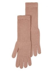 Lanerossi Wełniane rękawiczki "Asia" w kolorze jasnoróżowym - 31 x 7 cm rozmiar: onesize. Różowe rękawiczki Lanerossi, bez wzorów, z wełny. Za 121.80 zł.