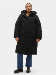 Vero Moda Curve Kurtka puchowa Margaret 10301538 Czarny Regular Fit. Czarne kurtki Vero Moda Curve, na zimę, bez wzorów, z puchu, bez kaptura. Za 269.99 zł.
