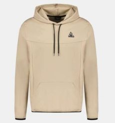 Bluza z kapturem Le Coq Sportif Tech SP N°1. Brązowe bluzy z kapturem Le Coq Sportif, na lato, m, bez wzorów, z dresówki, z kapturem, na fitness i siłownię. Za 382.50 zł.