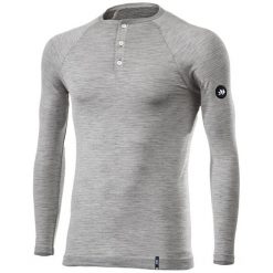 Wełniana podkoszulek rowerowy Serafino Merinos. Szare bielizna termoaktywna damska SIXS, bez wzorów, z wełny, bez ramiączek. Za 437.10 zł.