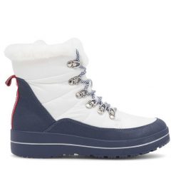Botki Beverly Hills Polo Club. Białe botki Beverly Hills Polo Club, bez wzorów, bez obcasa, na płaskiej podeszwie, bez zapięcia. Za 124.99 zł.