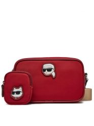KARL LAGERFELD Torebka A1W30127 Czerwony. Czerwone listonoszki KARL LAGERFELD, bez wzorów, z materiału, bez dodatków. Za 439.99 zł.