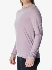 Bluza damska Houdini Tree LS Tee. Fioletowe bluzy Houdini, l, bez wzorów, z dzianiny, bez ramiączek, bez kaptura. Za 229.99 zł.