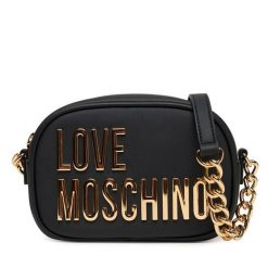 Torebka LOVE MOSCHINO. Czarne listonoszki Love Moschino, bez wzorów, bez dodatków. Za 689.99 zł.