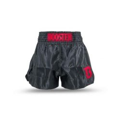 Szorty do boksu tajskiego Booster Fight Gear TBT Core 2. Czarne szorty sportowe BOOSTER FIGHT GEAR, z aplikacjami, na fitness i siłownię. Za 260.50 zł.
