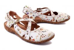 JOSEF SEIBEL 79513 190 002 Rosalie 13 weiss-multi, sandały damskie. Sandały Josef Seibel, bez wzorów, ze skóry, bez obcasa, bez zapięcia. Za 389.90 zł.
