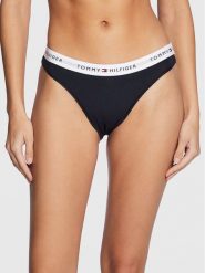 Tommy Hilfiger Figi klasyczne UW0UW03836 Granatowy. Niebieskie figi Tommy Hilfiger, bez wzorów, z bawełny. Za 59.99 zł.
