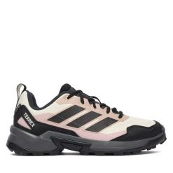 Trekkingi adidas. Białe buty trekkingowe adidas, bez wzorów, bez zapięcia, trekkingowe, climaproof (adidas). Za 399.99 zł.