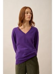 Just Cashmere Kaszmirowy sweter "Nora" w kolorze fioletowym rozmiar: M. Różowe swetry Just Cashmere, m, bez wzorów, z kaszmiru, bez ramiączek. Za 347.99 zł.