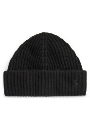Polo Ralph Lauren Czapka 455954337003 Czarny. Czarne czapki zimowe Polo Ralph Lauren, bez wzorów, z materiału. Za 539.99 zł.