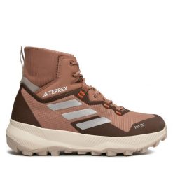 Trekkingi adidas. Brązowe buty trekkingowe adidas, bez zapięcia. Za 699.99 zł.