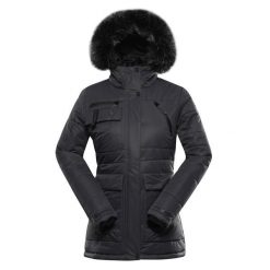 Kurtka damska zimowa wodoodporna Alpine Pro Werda. Szare kurtki Alpine Pro, na zimę, m, bez wzorów, z materiału, eleganckie, z kapturem. Za 419.00 zł.