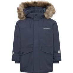 Parka dla dzieci Didriksons Bjärven 4. Niebieskie płaszcze Didriksons, bez wzorów, sportowe, bez kaptura. Za 419.99 zł.