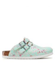 Birkenstock Klapki Kay Prof 1016660 Zielony. Zielone klapki Birkenstock, bez wzorów, ze skóry, bez obcasa, bez zapięcia. Za 499.99 zł.