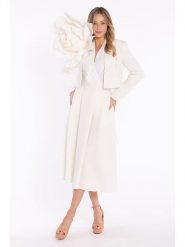 Stylove Spódnica w kolorze białym rozmiar: XXL. Brązowe spódnice Stylove, xxl, bez wzorów, midi. Za 219.99 zł.