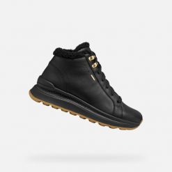 Buty GEOX D SPHERICA ACTIF X2 Czarny. Czarne buty treningowe Geox, bez wzorów, ze skóry, bez zapięcia. Za 744.62 zł.