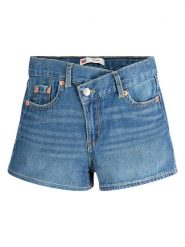 Levi's Kids Szorty dżinsowe w kolorze niebieskim rozmiar: 140. Niebieskie szorty Levi's Kids, z aplikacjami, ze skóry, klasyczne. Za 123.53 zł.