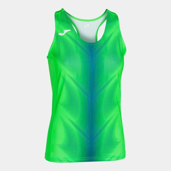 Damski tank top Joma Olympie. Niebieskie topy Joma, bez wzorów, sportowe, bez kołnierzyka, bez ramiączek. W wyprzedaży za 101.55 zł.