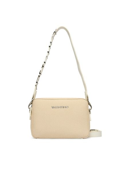 Valentino Torebka Alexia Summer VBSA0D09 Beżowy. Brązowe listonoszki Valentino, bez wzorów, ze skóry, bez dodatków. Za 359.99 zł.