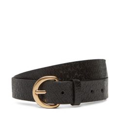 Pasek Damski Calvin Klein. Czarne paski Calvin Klein, bez wzorów. Za 199.99 zł.