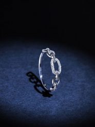 DIAMANTA Złoty pierścionek "Hana" z diamentami rozmiar: 50. Szare pierścionki DIAMANTA, z diamentem, złote. Za 1,348.99 zł.