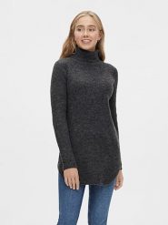 Pieces Sweter w kolorze antracytowym rozmiar: S. Czarne swetry Pieces, s, bez wzorów, z wełny, bez ramiączek. Za 74.81 zł.