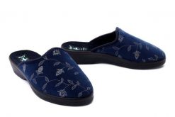 ADANEX 109 BIO 18567 GR/CZ granat/czarny, kapcie/klapki damskie. Niebieskie kapcie Adanex, bez wzorów. Za 50.99 zł.