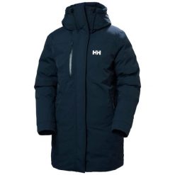 Parka dla kobiet Helly Hansen Adore. Niebieskie płaszcze Helly Hansen, na zimę, bez wzorów, bez kaptura. Za 1,602.60 zł.