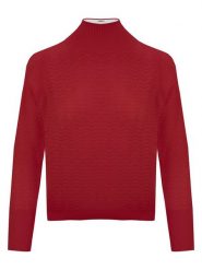 Malo Optimum Sweter w kolorze czerwonym rozmiar: L. Czerwone swetry Malo Optimum, l, bez wzorów, z kaszmiru, bez ramiączek. Za 295.99 zł.