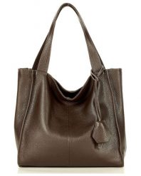 Shopper bag MARCO MAZZINI c. brązowy s139L. Brązowe shopper bag bez wzorów, ze skóry, eleganckie, na ramię, bez dodatków. Za 399.00 zł.