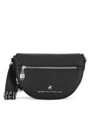 Beverly Hills Polo Club Torebka BHPC-C-009-07 Czarny. Czarne listonoszki Beverly Hills Polo Club, bez wzorów, z tworzywa sztucznego, bez dodatków. Za 179.99 zł.