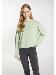 DreiMaster Bluza w kolorze miętowym rozmiar: S. Zielone bluzy Dreimaster, s, bez wzorów, z bawełny, bez kaptura. Za 136.78 zł.