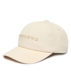 Czapka z daszkiem Weekend Max Mara. Brązowe czapki z daszkiem Weekend Max Mara, bez wzorów. Za 339.99 zł.