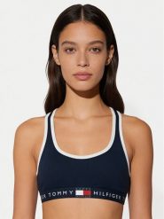 Tommy Hilfiger Biustonosz top UW0UW06270 Granatowy. Niebieskie biustonosze Tommy Hilfiger, bez wzorów, z syntetyku. Za 149.99 zł.