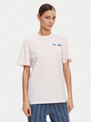 HUGO T-Shirt Vintage Tee 50537239 Różowy jasny Relaxed Fit. Czerwone t-shirty Hugo, m, bez wzorów, z bawełny, vintage, bez kołnierzyka, bez ramiączek. Za 123.99 zł.