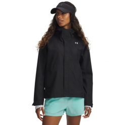 Damska kurtka wodoodporna Under Armour Cloudstrike. Białe kurtki Under Armour, s, bez wzorów, z materiału, z kapturem. Za 452.05 zł.