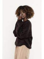 Awama Sweter w kolorze brązowym rozmiar: L/XL. Brązowe swetry Awama, l, bez wzorów, z wełny, bez ramiączek. Za 289.99 zł.