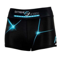 Spodenki sportowe damskie do jogi fitnessu EXTREME HOBBY MT SPORT. Niebieskie szorty sportowe EXTREME HOBBY, bez wzorów, z dzianiny, do biegania. Za 148.00 zł.