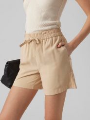 Vero Moda Szorty w kolorze beżowym rozmiar: S. Brązowe szorty Vero Moda, bez wzorów. Za 30.78 zł.