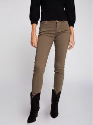 Morgan Jeansy 211-PETRA Zielony Skinny Fit. Zielone jeansy Morgan, bez wzorów, z jeansu. Za 149.99 zł.