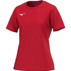 Koszulka damska Mizuno Team. Czerwone t-shirty sportowe Mizuno, bez wzorów, bez ramiączek, na fitness i siłownię. Za 131.00 zł.