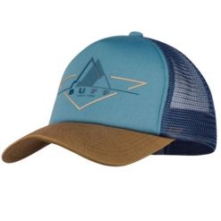 Czapka z daszkiem Unisex Buff Trucker Cap. Niebieskie czapki z daszkiem Buff, bez wzorów, sportowe. Za 104.61 zł.