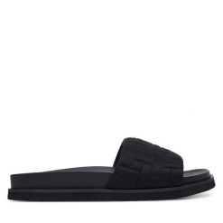 Klapki Gant. Czarne klapki Gant, bez wzorów, bez obcasa, bez zapięcia. Za 329.99 zł.