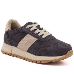Skórzane półbuty damskie sneakersy brązowe Potocki 40354. Brązowe półbuty wsuwane POTOCKI, bez wzorów, ze skóry, sportowe, bez obcasa. Za 179.99 zł.